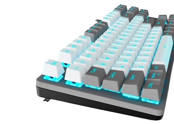 Клавіатура Aula F3287 Blue Switch RGB Grey/White (6948391240954) - изображение 2