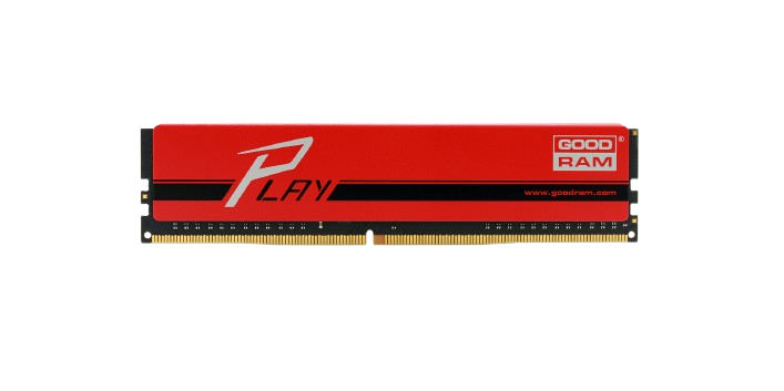 Оперативна пам'ять GoodRam 4GB DDR4 2400MHz Play Red (GYR2400D464L15S/4G) Б/В - Фото 1 Оперативна пам'ять GoodRam 4GB DDR4 2400MHz Play Red (GYR2400D464L15S/4G) Б/В - зображення 1