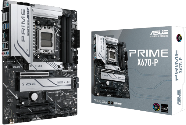 Материнська плата Asus X670-P Prime Wi-Fi Socket AM5 (PRIME X670-P WIFI) Б/В - Фото 2 Материнська плата Asus X670-P Prime Wi-Fi Socket AM5 (PRIME X670-P WIFI) Б/В - зображення 2