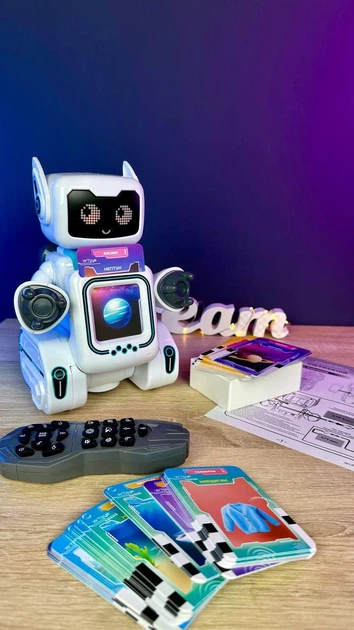 Робот на радиоуправлении с функцией картридера Говорящие карточки WToys Украинское озвучивание - изображение 6