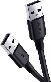 Кабель UGREEN US102 USB-A 2.0 Male to Male 2м Black (10311) - Фото 1 Кабель UGREEN US102 USB-A 2.0 Male to Male 2м Black (10311) - изображение 1