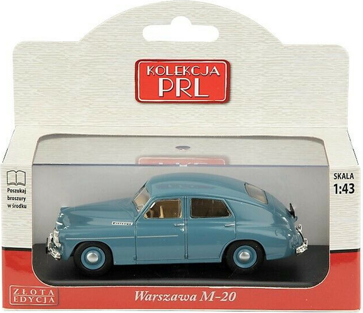 Металева модель автомобіля Daffi PRL Warszawa M-20 1:43 Синій GXP-752104 (5905422022706) - зображення 1