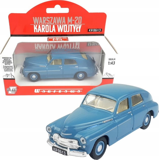 Металева модель автомобіля Daffi PRL Warszawa M-20 1:43 Синій GXP-752104 (5905422022706) - зображення 2