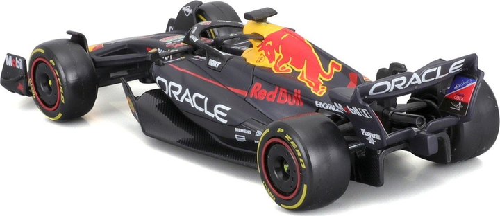 Metalowy model samochodu Bburago Red Bull Racing Oracle RB19 Max Verstappen 1:43 Czarny 18-38082 (4893993380824) - obraz 5
