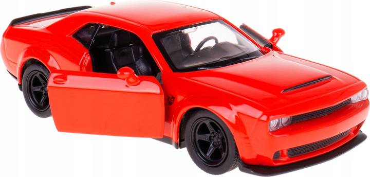 Metalowy model samochodu Daffi RMZ City Dodge Challenger SRT Demon 1:39 Czerwony K-876 (5905422118768) - obraz 2