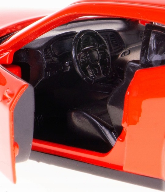 Metalowy model samochodu Daffi RMZ City Dodge Challenger SRT Demon 1:39 Czerwony K-876 (5905422118768) - obraz 6