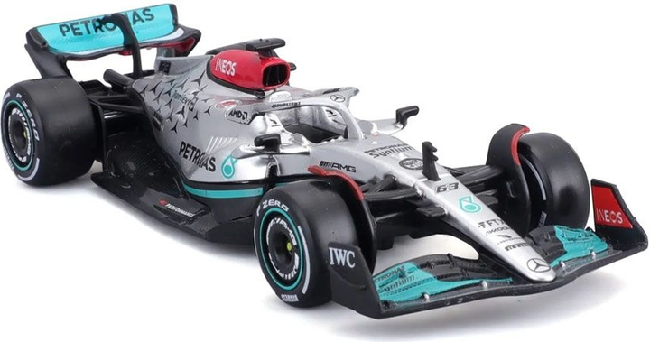 Metalowy model samochodu Bburago F1 Mercedes W13 E Performance 63 Russel 1:43 BB-18-38065-63 (4893993014729) - obraz 2