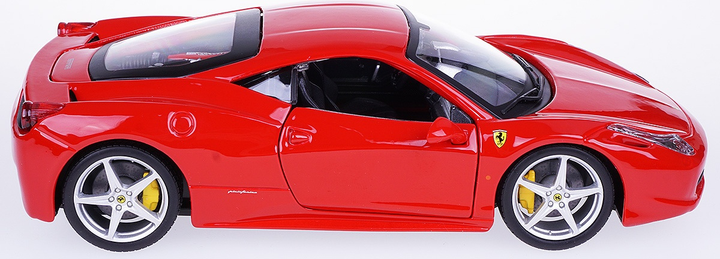 Metalowy model samochodu Bburago Ferrari 458 Italia 1:24 Czerwony 18-26003 (4893993260034) - obraz 2