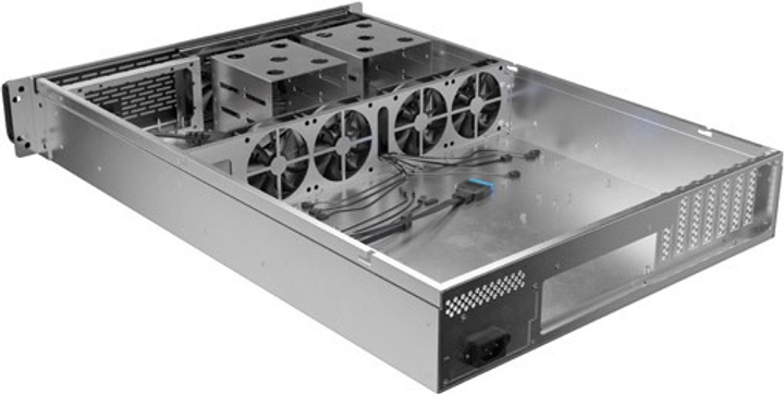 Корпус серверний Lanberg E-ATX 650/12 19"/2U (SC01-6502-12B) - зображення 4