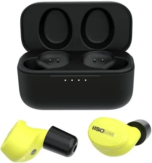Беспроводные противошумные наушники ISOtunes Free Aware EN352 / Bluetooth 5.2 / Активное шумоподавление / Влагозащита IP67 / До 25 часов работы от кейса / Желтые Б/В 1006099971 b5 - изображение 3