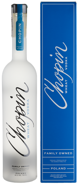 Водка Chopin Wheat Vodka 0.7 л 40% в подарочной упаковке (5900640052566) - Фото 1 Водка Chopin Wheat Vodka 0.7 л 40% в подарочной упаковке (5900640052566) - изображение 1