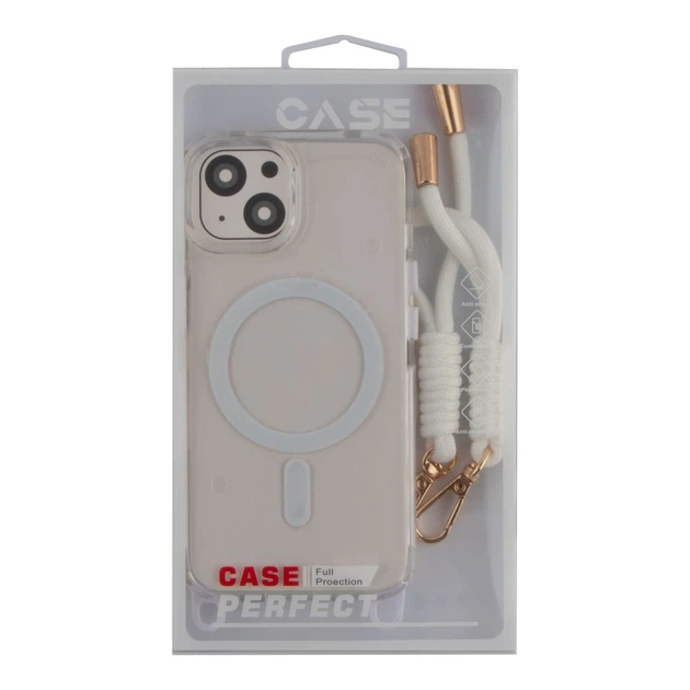 Чохол TPU+PC LanyardCase with MagSafe для iPhone 15 Колір White - зображення 9