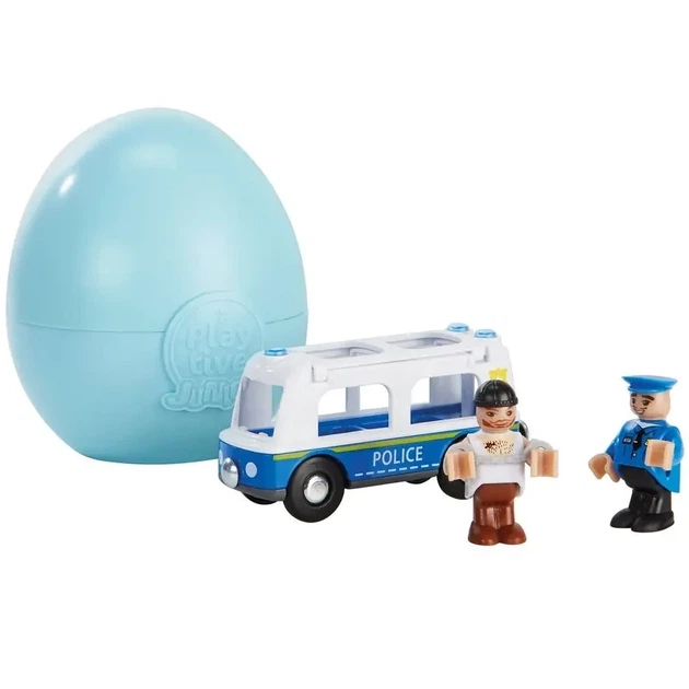Игрушка-сюрприз Playtive в яйце коллекционные фигурки Полиция голубой JDT-0848553 - изображение 2