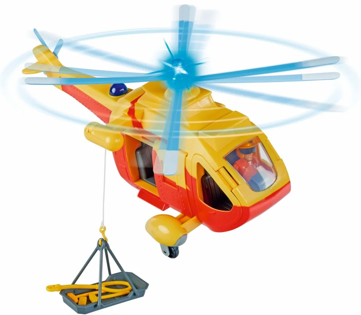 Вертоліт Wallaby II Simba Fireman Sam з фігуркою Тома (4006592097523) - зображення 4