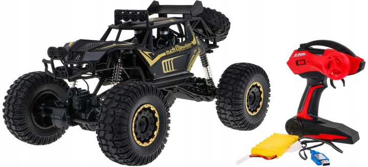 Metalowy crawler Rock dla dzieci 3+ Zdalnie sterowany model 1:8 Napęd 4x4 (ZRC.2028.CZ) (5903864950601) - obraz 5