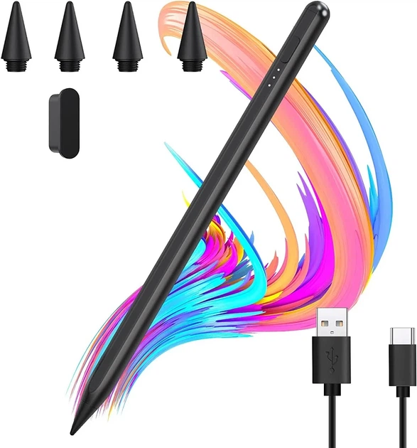 Стилус для iPad (2018–2023) з Palm Rejection, нахилом пера