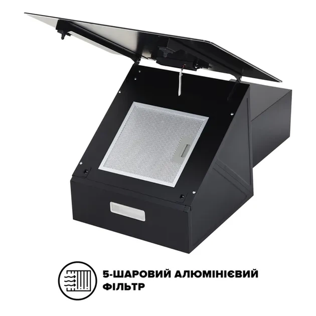 Витяжка Interline FLOW BL A/60/GL/M - Фото 6 Витяжка Interline FLOW BL A/60/GL/M - изображение 6