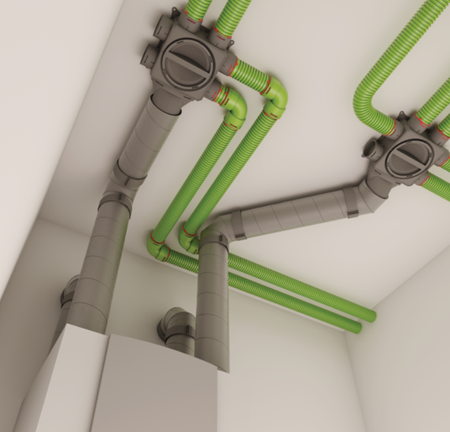 Коліно з'єднувальне Ubbink 188225 Aerfoam 160 Bend 90 (8713645203423) - зображення 3