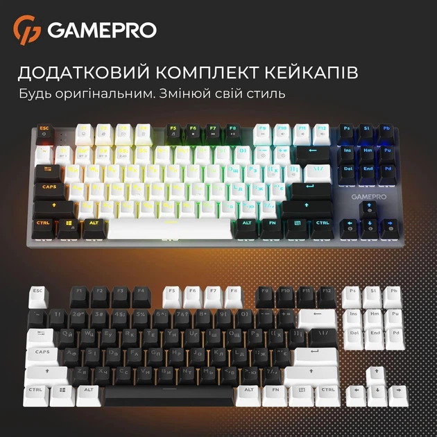 Клавиатура GamePro Genesis Joker Pro (MK124G) 87% Red switches (MK124G Pro) - Фото 13 Клавиатура GamePro Genesis Joker Pro (MK124G) 87% Red switches (MK124G Pro) - изображение 13