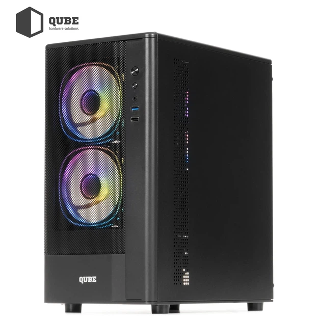 Корпус Qube GEON ARGB Black (GEON_GBNU3) - изображение 3