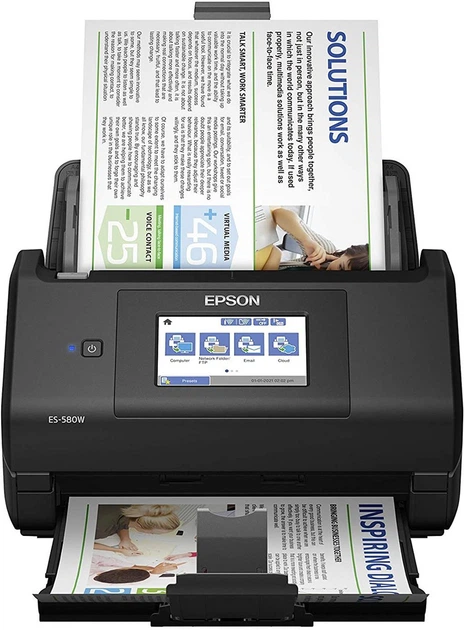 Протяжний сканер Epson WorkForce ES-580W (B11B258401) - Фото 2 Протяжний сканер Epson WorkForce ES-580W (B11B258401) - изображение 2