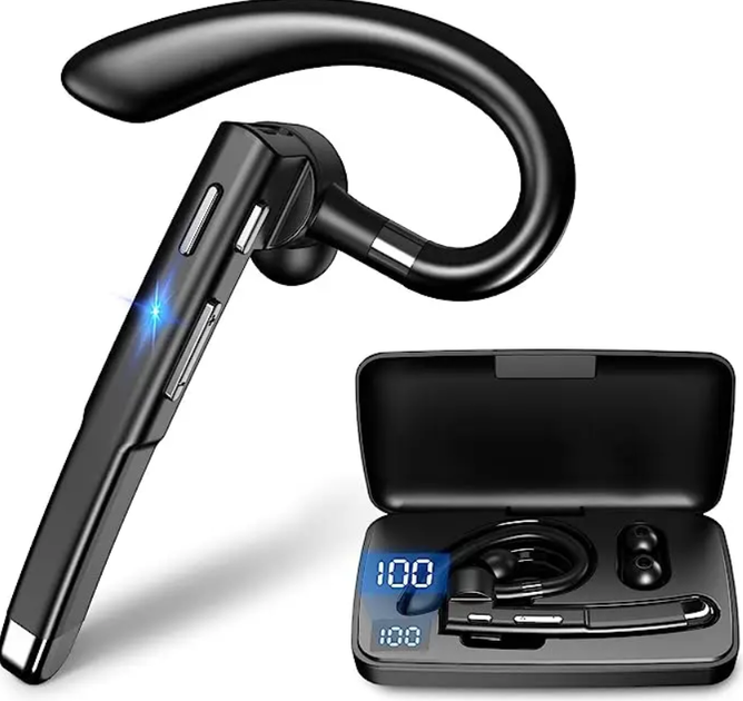 Беспроводная Bluetooth гарнитура с кейсом для телефона и смартфона Joodiu 740F - изображение 2