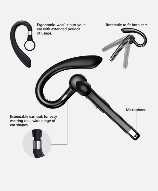 Беспроводная Bluetooth гарнитура с кейсом для телефона и смартфона Joodiu 740F - изображение 8