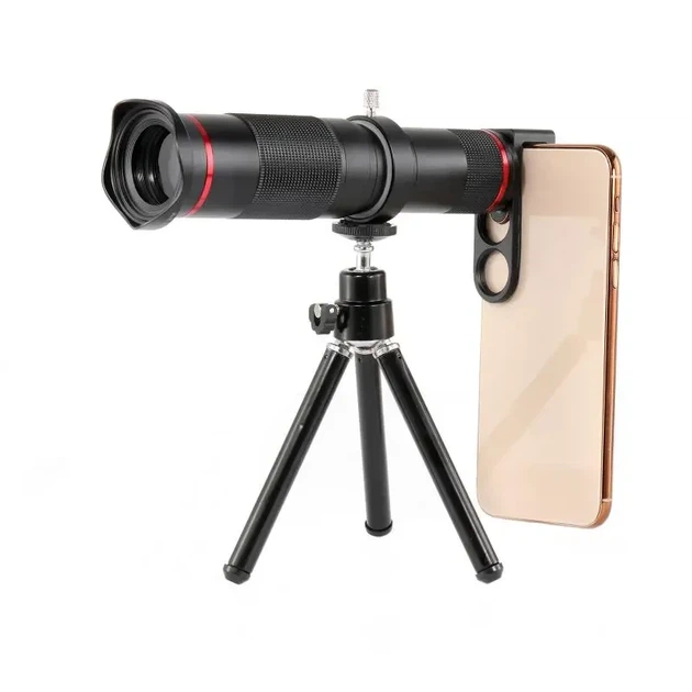 Монокуляр монокль объектив 48x Telephoto + крепление для телефона. Подзорная труба телескоп для наблюдения W48 - изображение 2