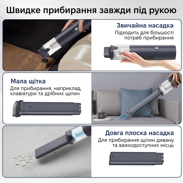 Аккумуляторный пылесос Xiaomi Lydsto H1 Black - Фото 2 Аккумуляторный пылесос Xiaomi Lydsto H1 Black - изображение 2
