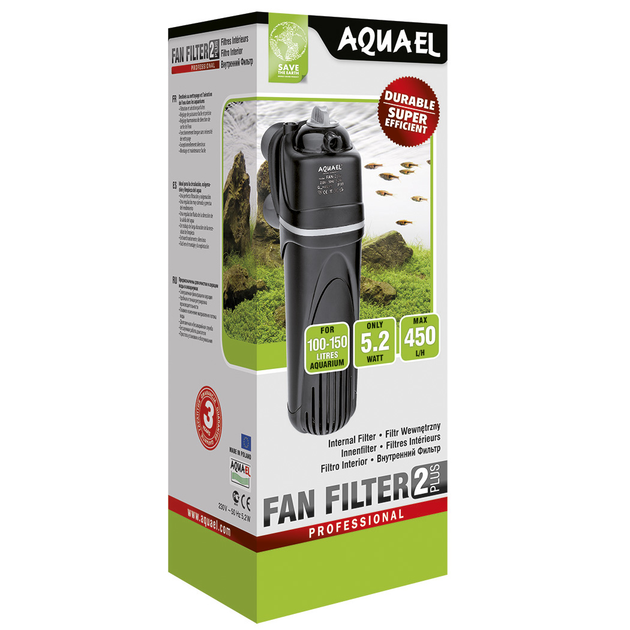 Внутренний фильтр для аквариума AquaEl Fan 2 Plus до 150 л - Фото 3 Внутренний фильтр для аквариума AquaEl Fan 2 Plus до 150 л - изображение 3