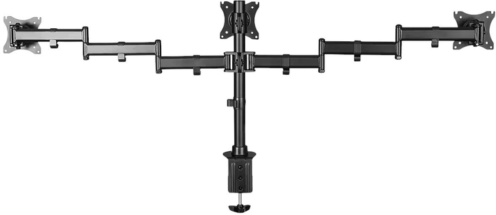 Настільне кріплення Digitus Triple Monitor 15-27" Black (DA-90362) - зображення 4