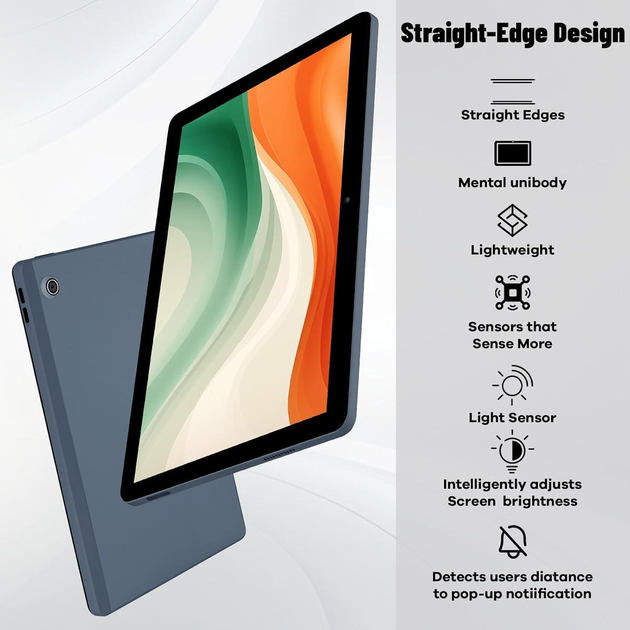 Планшет 10.1" Aumi OS A6 4+6/128Gb 8 ядер Wi-Fi Android 14 6800 mAh Grey - зображення 6