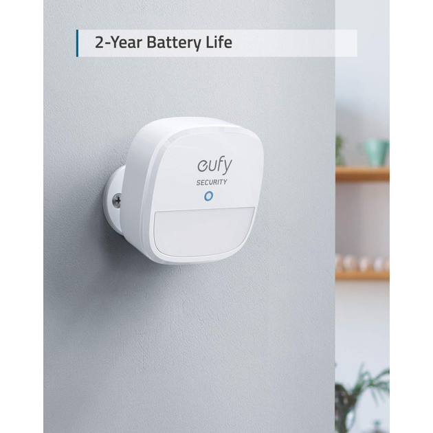 Датчик движения Eufy Security Motion Sensor Alarm, беспроводной, уведомления на смартфон, HomeBase, белый - изображение 6