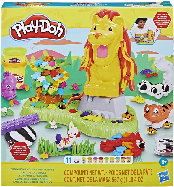 Zestaw kreatywny Hasbro Play-Doh z masą plastyczną Lew i przyjaciele F7221 (5010996121806) - obraz 1