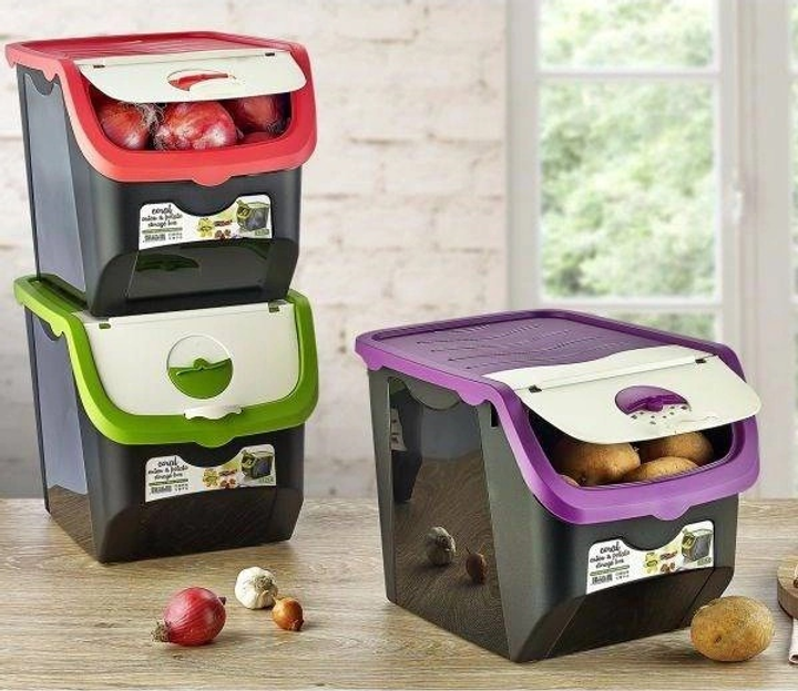 Pojemnik na warzywa i owoce Orion z pokrywą Miętowy 12 l (5907610283234) - obraz 2