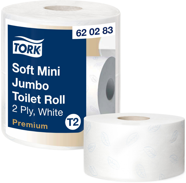 Набір туалетного паперу Tork Mini Jumbo двошарова 2 шт (7310791272559) - зображення 1