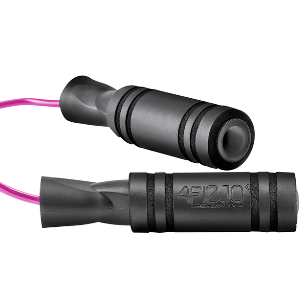 Скакалка с подшипниками 4FIZJO Basic Black/Pink (P-5907739313140) - изображение 4