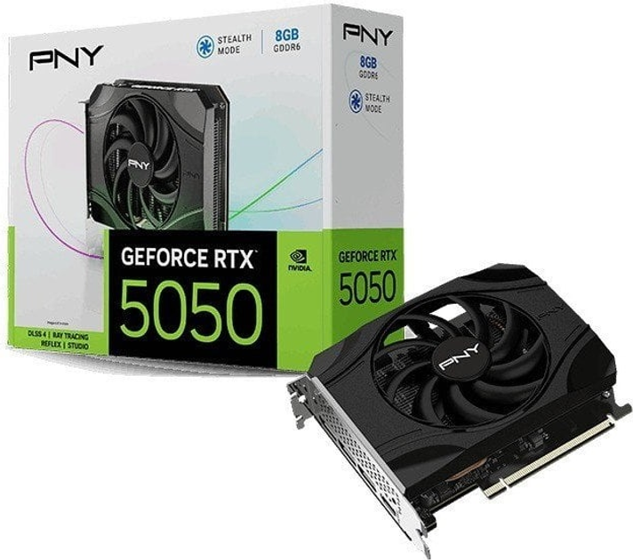 Karta graficzna PNY PCI-Ex GeForce RTX 5050 Single Fan 8GB GDDR6 (128bit) (2572/20000) (HDMI, 3 x DisplayPort) (VCG50508SFXPB1) - obraz 8