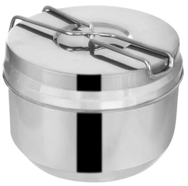 Zestaw naczyń turystycznych Orion stalowy Srebrny 7 elementów (8592381120238) - obraz 2