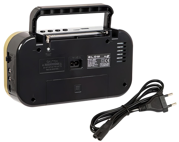 Radio przenośne analogowe Blow AM/FM RA12 Black/Gold (5900804145660) - obraz 4