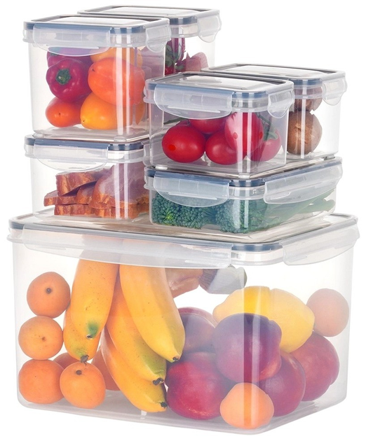 Zestaw pojemników na żywność Vilde z pokrywkami i uszczelkami 7 szt (5904316473143) - obraz 3
