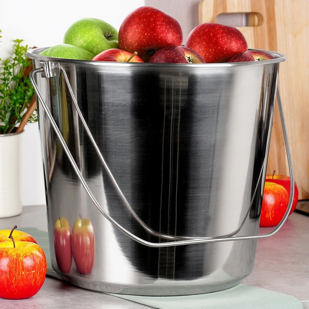 Відро харчове Orion сталеве Сріблясте 18 л (8592381088965) - зображення 5