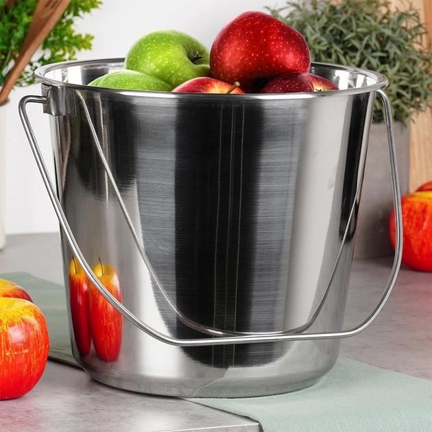 Відро харчове Orion сталеве Сріблясте 8 л (8595116788215) - зображення 6