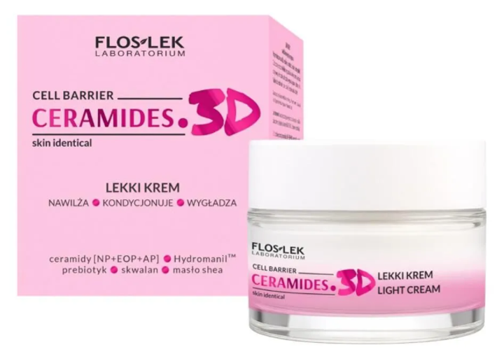 Krem lekki do twarzy Floslek Ceramides.3D z ceramidami 50 ml (5905043025735) - obraz 2