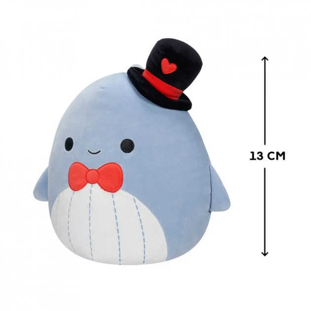 Мягкая игрушка Squishmallows Синий кит Самир 13 см (SQVA00806) (266695) - изображение 2