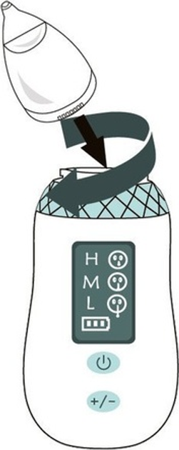 Elektryczny aspirator Tech-Med TM-10 Baby do nosa i ucha (5901812545220) - obraz 3