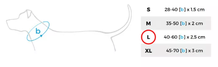 Obroża dla psa Comfy by AquaEl AMIPLAY regulowana M Denim Niebieska (5907563271586) - obraz 4