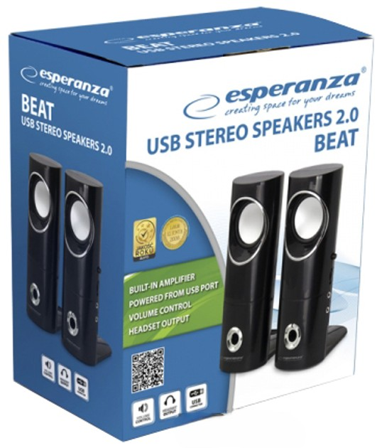 System akustyczny Esperanza 2.0 Beat Black (EP121) - obraz 4