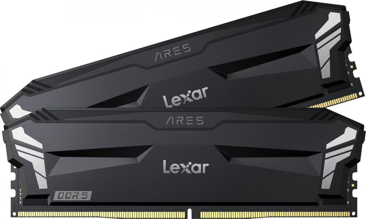 Pamięć RAM Lexar DDR5-6000 32768MB PC5-48000 (Kit of 2x16384) ARES Black (LD5U16G60C300A-RGD) - obraz 2