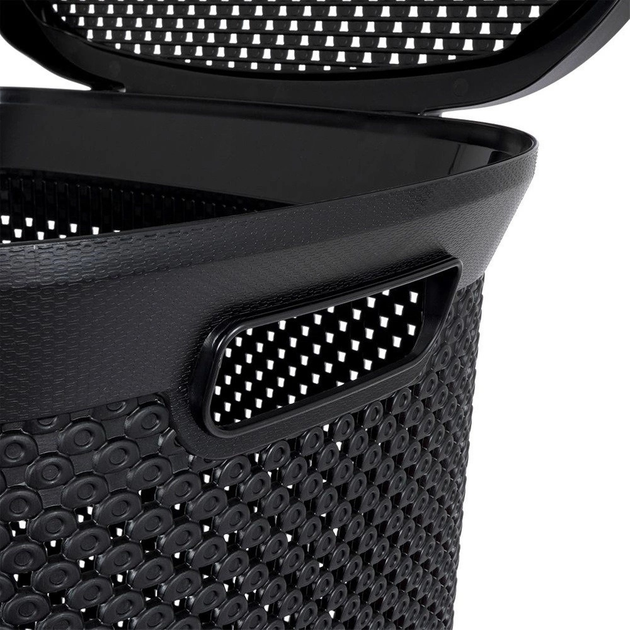 Kosz na pranie Bathroom Solutions plastikowy Czarny 60 l (8720573156745) - obraz 5